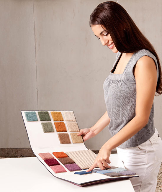 Lady look for carpet colors | Bob & Pete's Floors